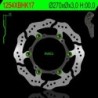 Disco freno flottante ondulato NG BRAKES - ref 1254XBH