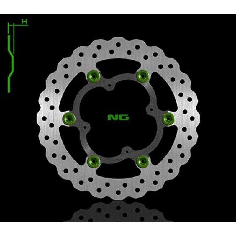 Frenos de disco ondulado flotante NG BRAKES - ref 1324X