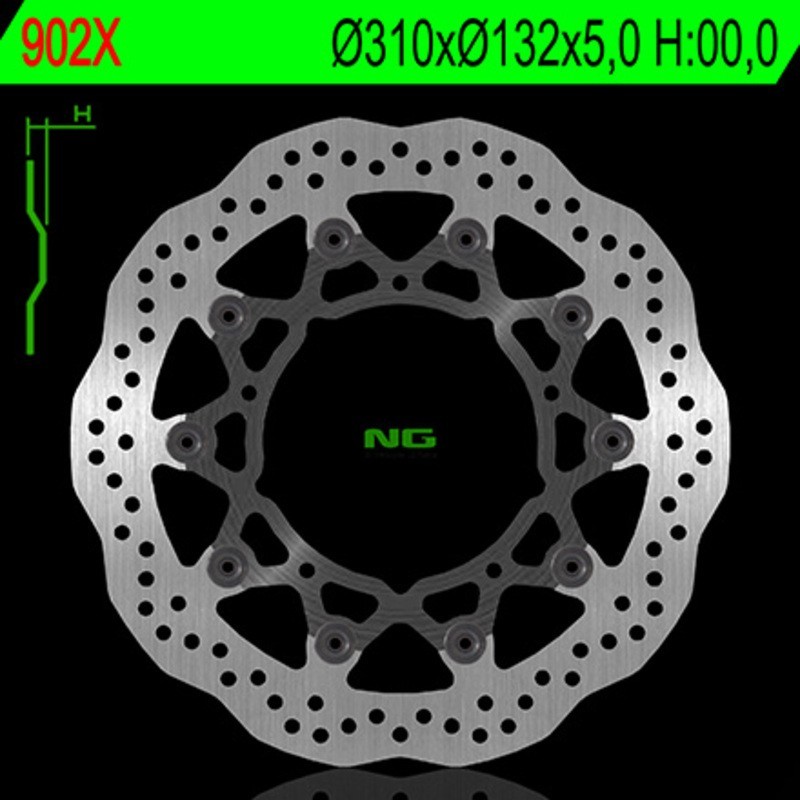 Frenos de disco ondulado flotante NG BRAKES - ref 902X