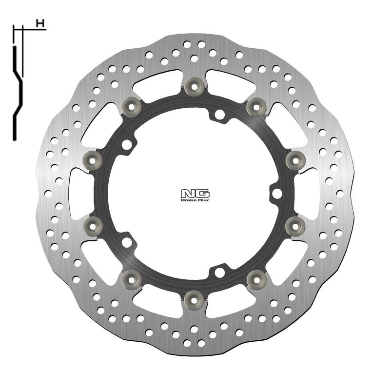 Frenos de disco ondulado flotante NG BRAKES - ref 1708XG