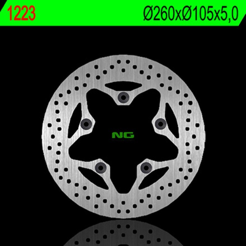 NG BRAKES rund fast bromsskiva - ref 1223