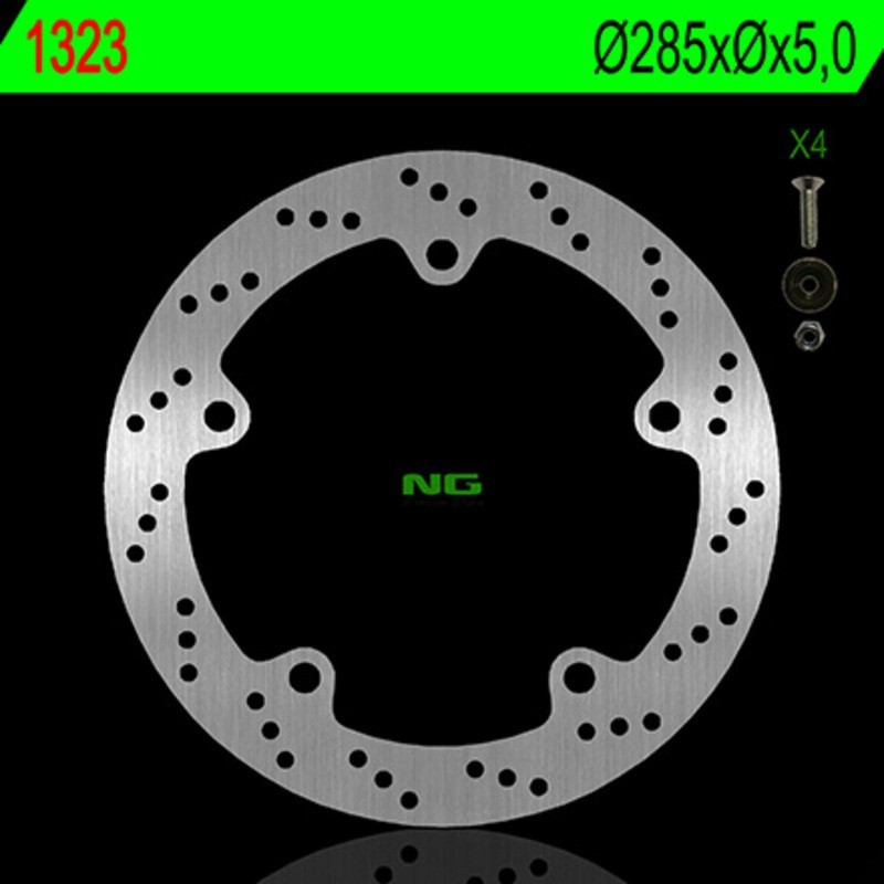 NG BRAKES rund fast bromsskiva - ref 1323