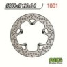 NG BRAKES rund fast bromsskiva - ref 1001