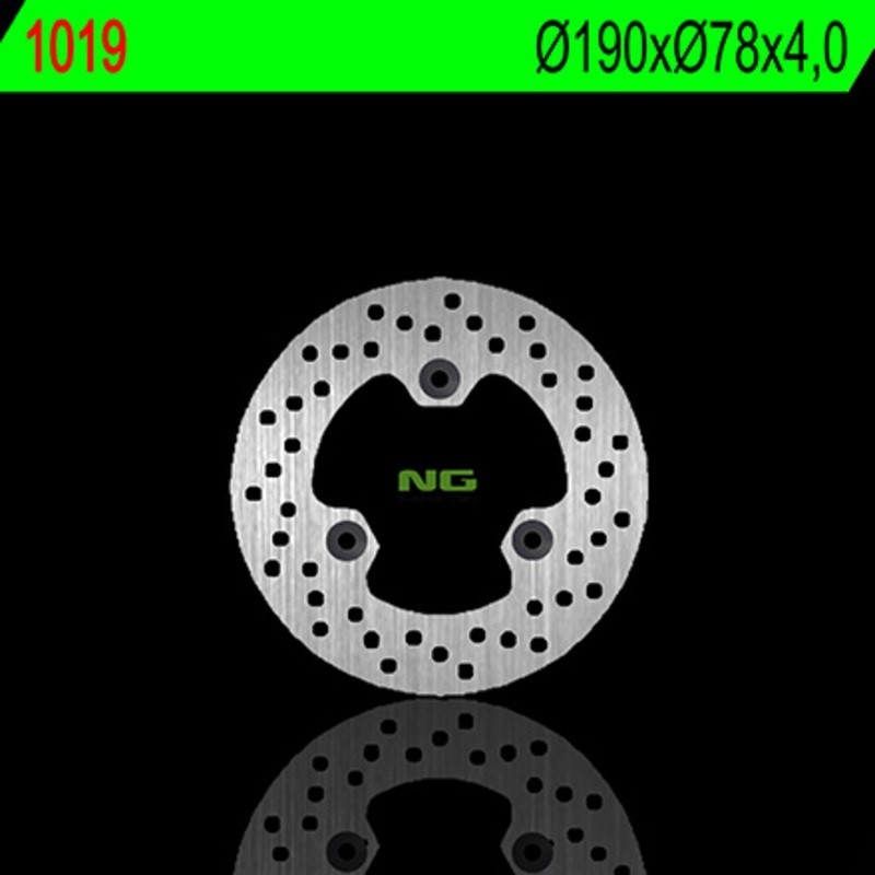 NG BRAKES ronde vaste remschijf - ref 1019