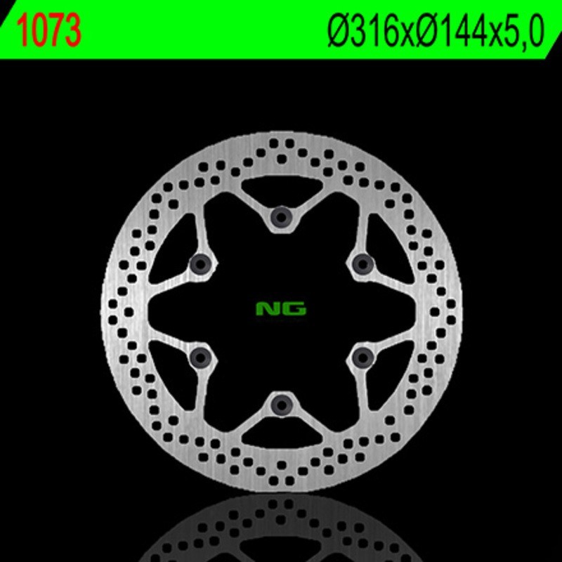 NG BRAKES rund fast bromsskiva - ref 1073