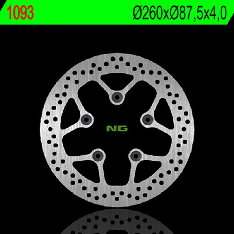 NG BRAKES rund fast bromsskiva - ref 1093