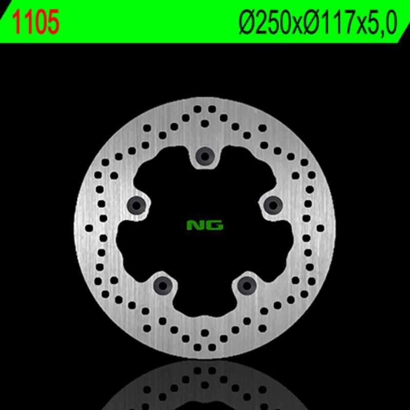 NG BRAKES rund fast bromsskiva - ref 1105