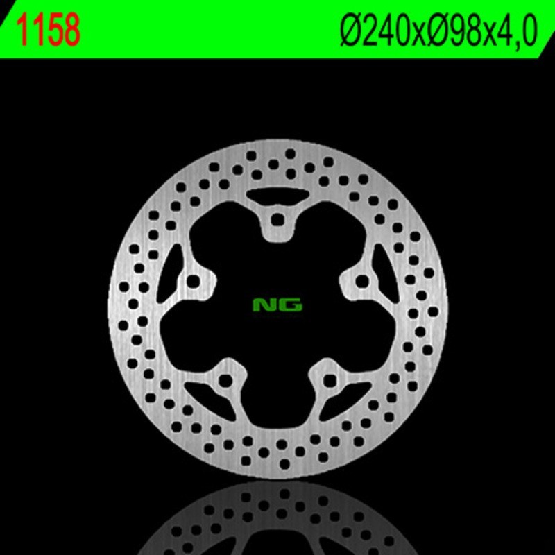 NG BRAKES ronde vaste remschijf - ref 1158