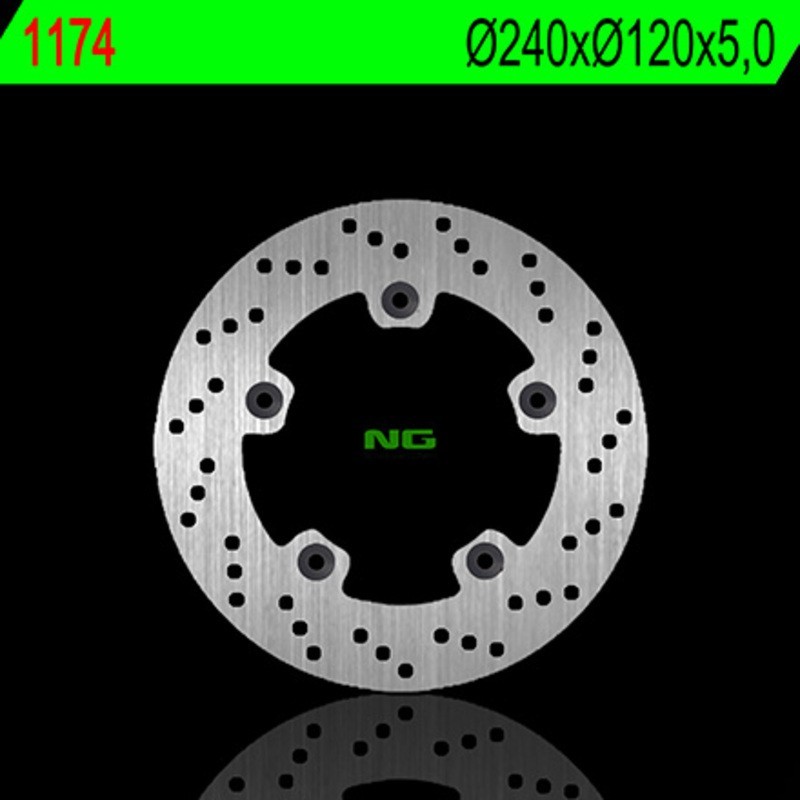 NG BRAKES ronde vaste remschijf - ref 1174