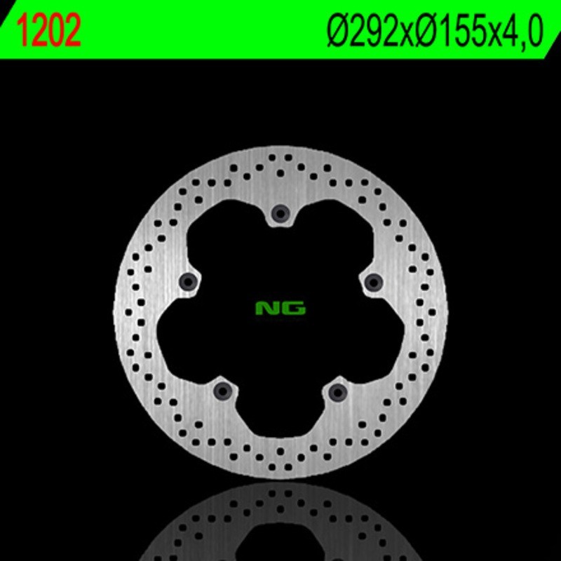NG BRAKES rund fast bromsskiva - ref 1202