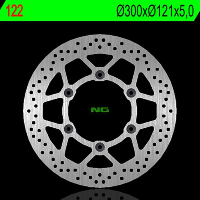 NG BRAKES rund fast bromsskiva - ref 122