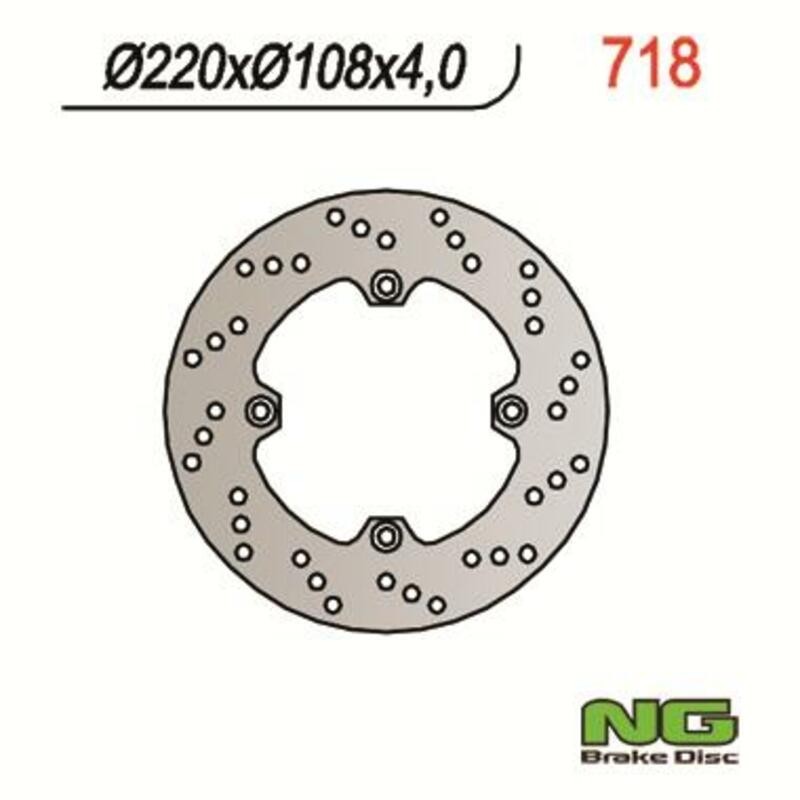 NG BRAKES round fixed brake disc - ref 718