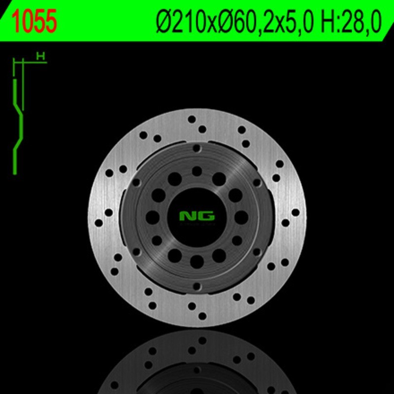 NG BRAKES okrągła pływająca tarcza hamulcowa - ref 1055