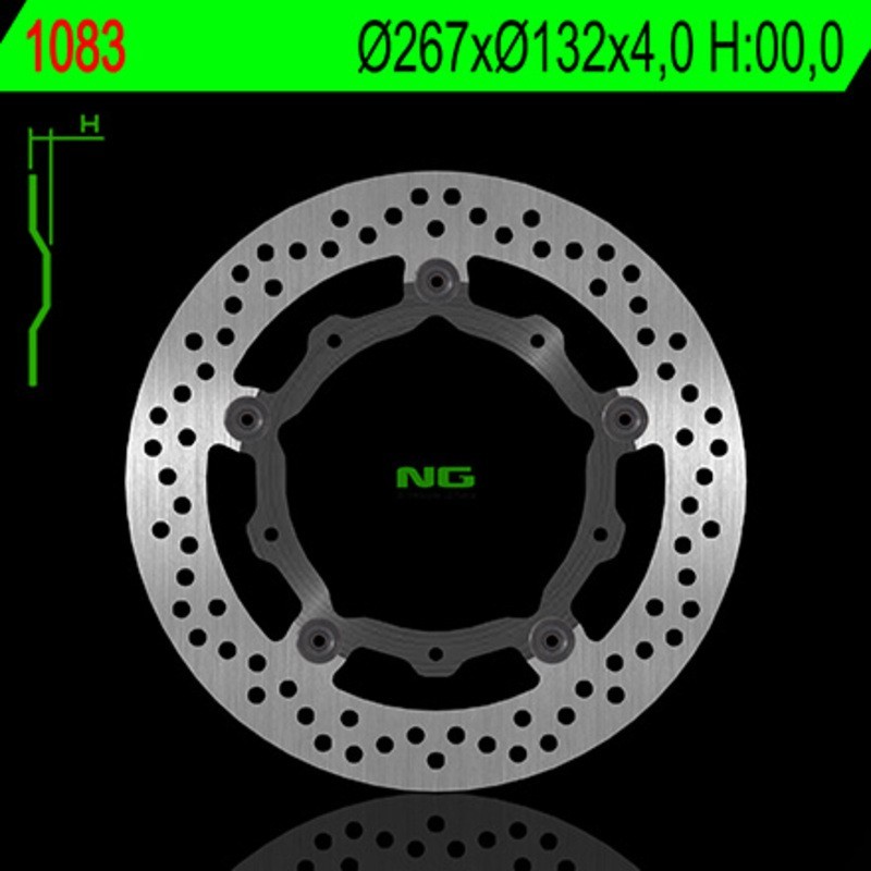 NG BRAKES okrągła pływająca tarcza hamulcowa - ref 1083
