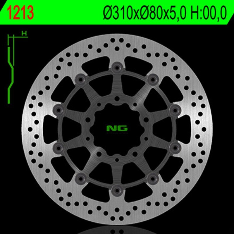 NG BRAKES okrągła pływająca tarcza hamulcowa - ref 1213