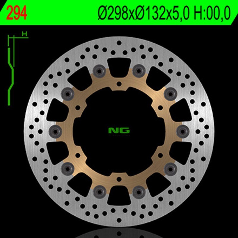 Disque de frein NG BRAKES rond flottant - ref 294