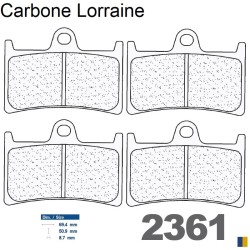 Pastillas de freno delanteras Carbone Lorraine racing para Yamaha YZF-R1 1998-2006