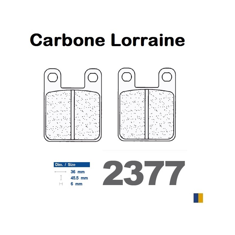 Plaquettes de frein Carbone Lorraine type 2377 S4 Plaquettes de frein Carbone Lorraine type 2377 S4