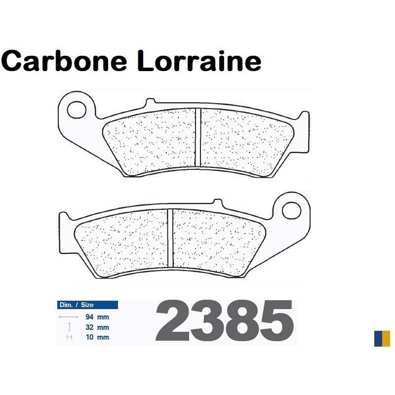 Carbone Lorraine rear brake pads type 2385 RX3 Carbone Lorraine rear brake pads type 2385 RX3