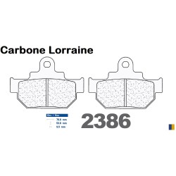 Pastiglie freno Carbone Lorraine tipo 2386 A3+