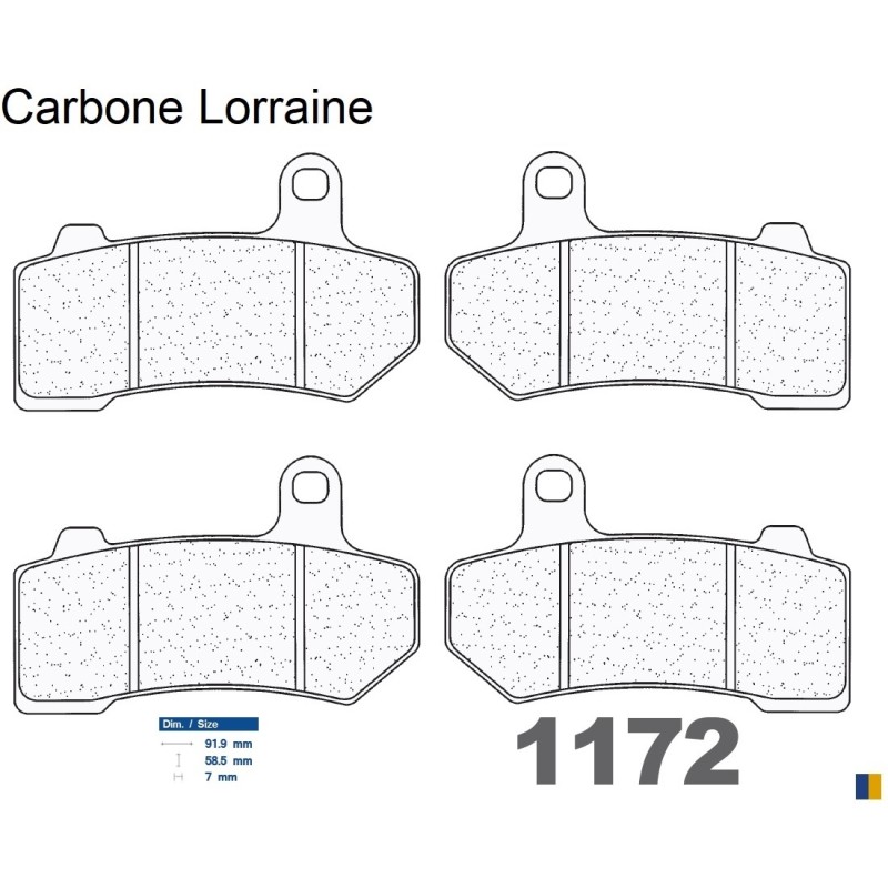 Carbone Lorraine front brake pads for Harley Davidson 1690 Road King 2011-2016 Carbone Lorraine front brake pads for Harley Davidson 1690 Road King 2011-2016
