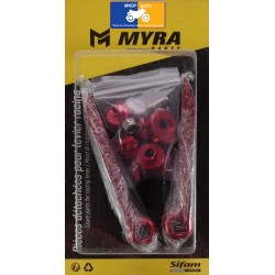 Jeu d'embout et molettes verts pour leviers articulés Sifam