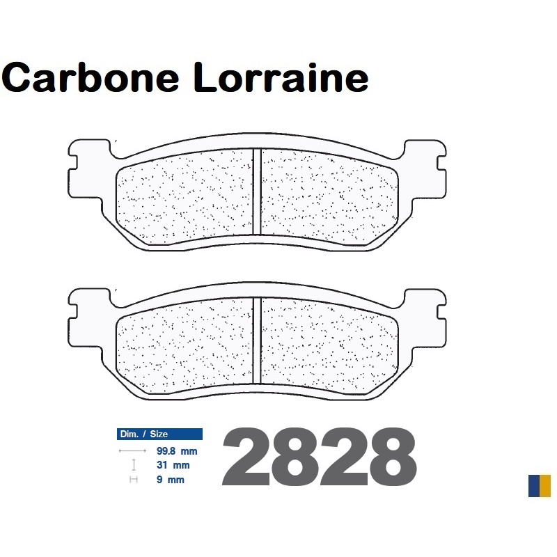 Pastillas de freno traseras Carbone Lorraine para Yamaha YZF-R6 1999-2002 Pastillas de freno traseras Carbone Lorraine para Yamaha YZF-R6 1999-2002