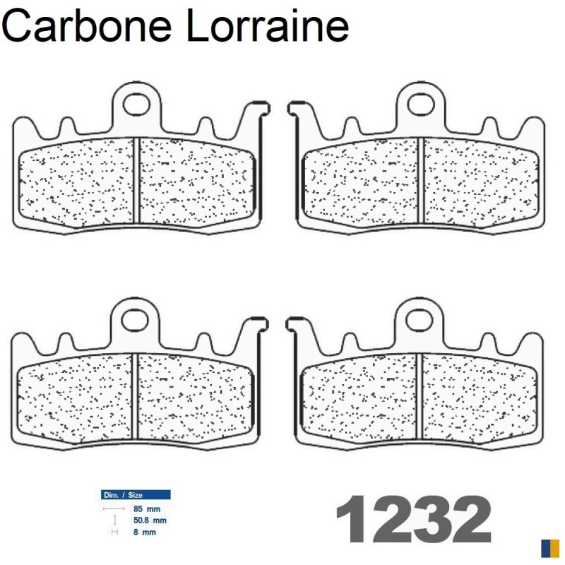 Carbone Lorraine Bremsbeläge vorne für BMW R1200 GS 2013-2018 Carbone Lorraine Bremsbeläge vorne für BMW R1200 GS 2013-2018