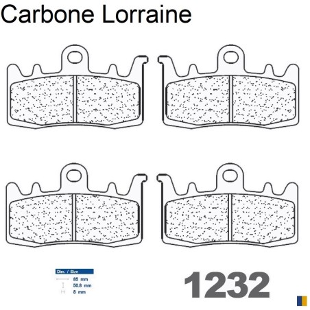 Carbone Lorraine Bremsbeläge vorne für BMW R1200 GS 2013-2018
