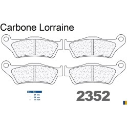 Pastiglie freno anteriore Carbone Lorraine per Yamaha XTZ 660 Tenere 2008-2016