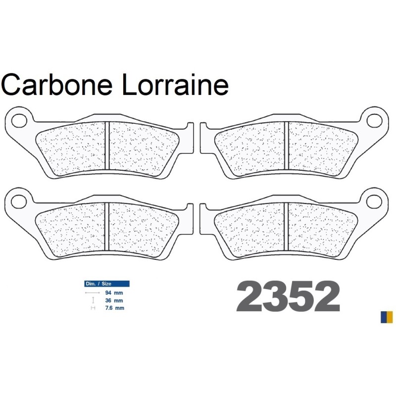 Carbone Lorraine front brake pads for Yamaha XTZ 660 Tenere 2008-2016 Carbone Lorraine front brake pads for Yamaha XTZ 660 Tenere 2008-2016