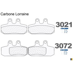 Carbone Lorraine bromsbelägg fram för Aprilia 500 Atlantic 2002-2005