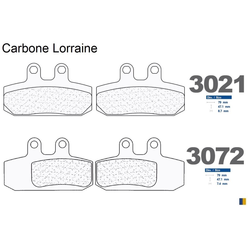 Carbone Lorraine bromsbelägg fram för Aprilia 500 Atlantic 2002-2005