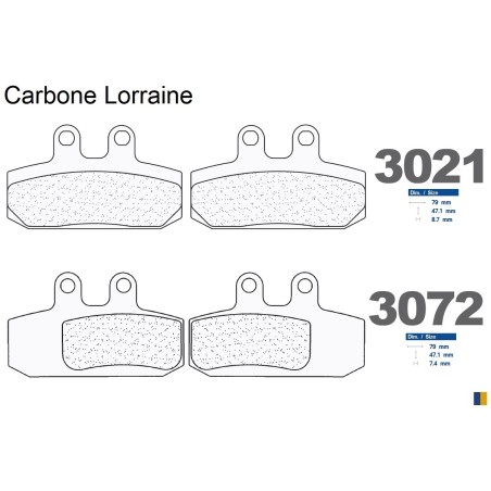 Carbone Lorraine bromsbelägg fram för Aprilia 500 Atlantic 2002-2005
