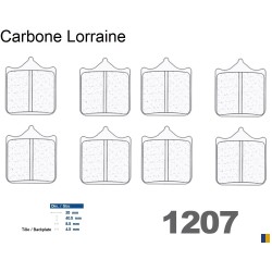 Carbone Lorraine racing bromsbelägg fram för BMW S 1000 RR 2009-2018