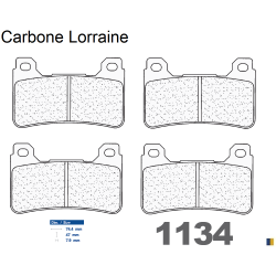 Carbone Lorraine remblokken vooraan voor Honda VFR 800 F 2014-2016