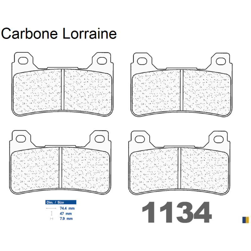 Carbone Lorraine remblokken vooraan voor Honda VFR 800 X Crossrunner 2015-2016 Carbone Lorraine remblokken vooraan voor Honda VFR 800 X Crossrunner 2015-2016