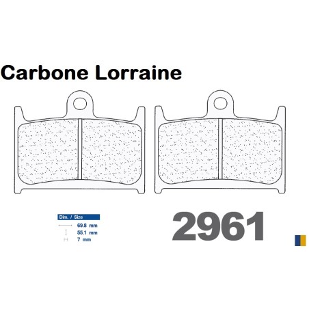 Carbone Lorraine front brake pads type 2961 A3+