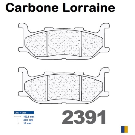 Carbone Lorraine remblokken vooraan voor Yamaha XVS 950 Bolt /R 2014-2019