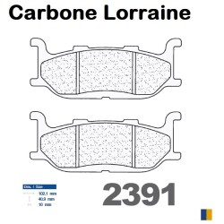 Carbone Lorraine remblokken vooraan voor Yamaha XVS 650 Drag Star 1997-2004