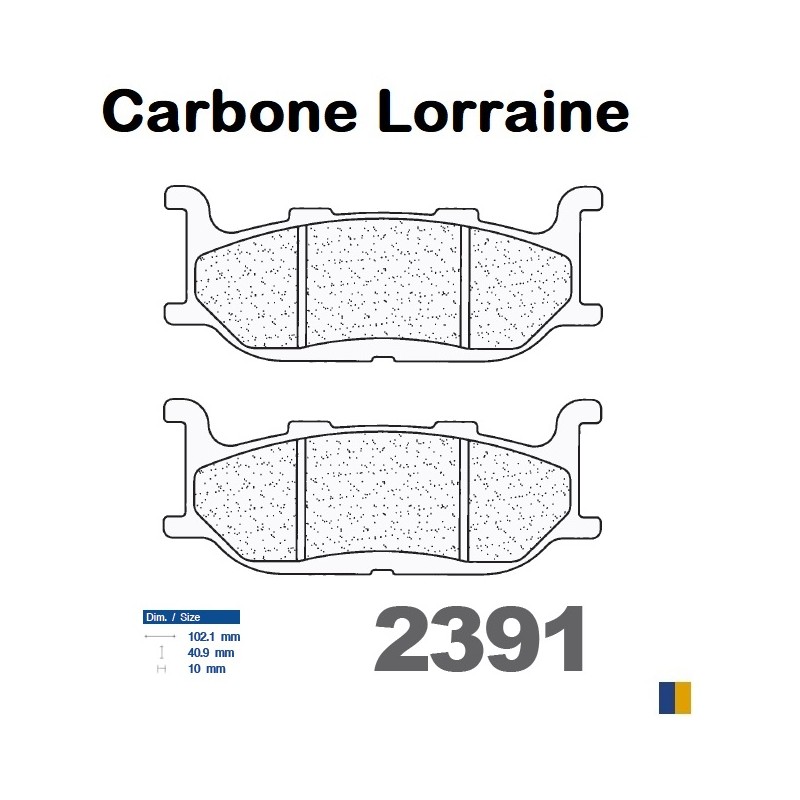 Przednie klocki hamulcowe Carbone Lorraine dla Yamaha XV 535 Virago /S 1995-2003 Przednie klocki hamulcowe Carbone Lorraine dla Yamaha XV 535 Virago /S 1995-2003
