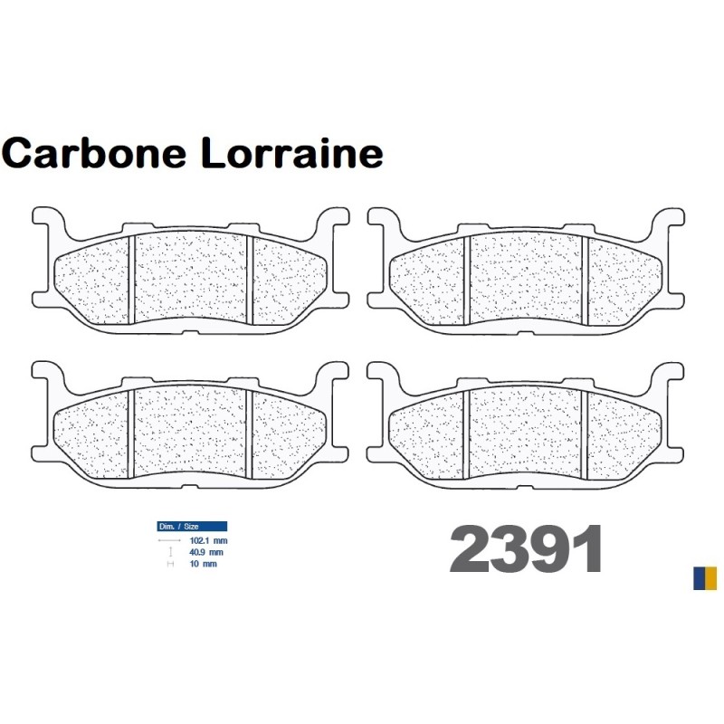 Carbone Lorraine remblokken vooraan voor Yamaha XJ 900 S Diversion 1994-2003 Carbone Lorraine remblokken vooraan voor Yamaha XJ 900 S Diversion 1994-2003
