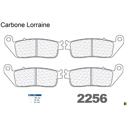 Przednie klocki hamulcowe Carbone Lorraine dla Triumph 800 Tiger /XC 2011-2017