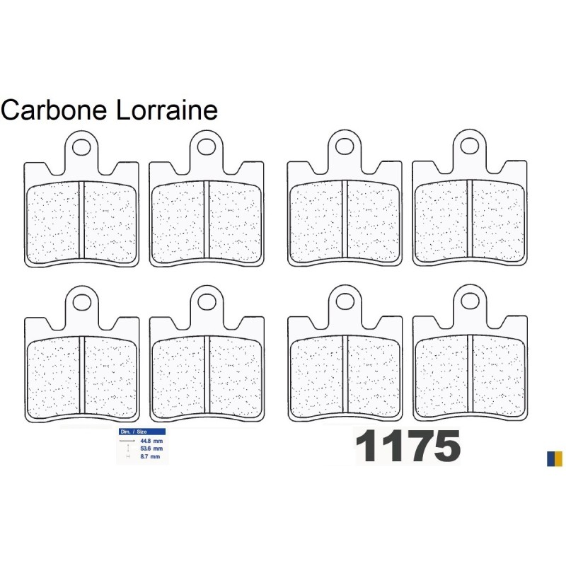 Carbone Lorraine front brake pads for Yamaha XV 1900 A Midnight Star 2013-2014 Carbone Lorraine front brake pads for Yamaha XV 1900 A Midnight Star 2013-2014