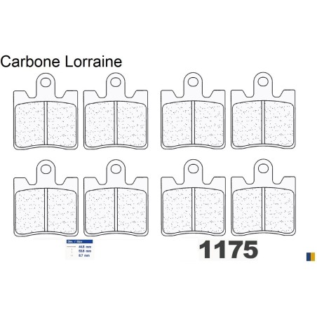 Przednie klocki hamulcowe Carbone Lorraine dla Yamaha XV 1900 A Midnight Star 2013-2014