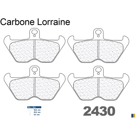 Carbone Lorraine bromsbelägg fram för BMW K1200 LT 1997-2000