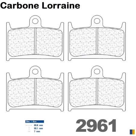 Carbone Lorraine remblokken vooraan voor Suzuki 900 RF 1994-1999