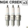 3 bougies NGK CR8EK pour Triumph 1050 Speed Triple 2005-2010 3 bougies NGK CR8EK pour Triumph 1050 Speed Triple 2005-2010