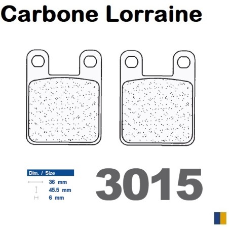 Pastiglie freno Carbone Lorraine tipo 3015 MSC
