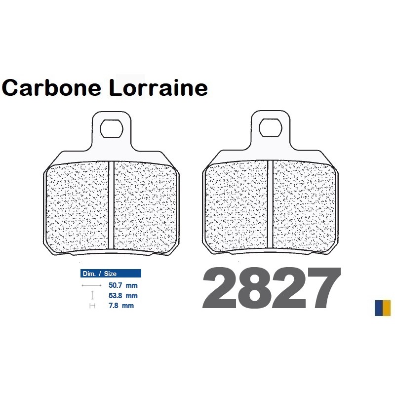 Carbone Lorraine remblokken soort 2827 RX3 Carbone Lorraine remblokken soort 2827 RX3